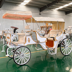 Chariot de luxe électrique et à chevaux de style royal victorien pour le tourisme, les parcs équestres et les attractions - Product Image 1