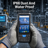 PDA Robusto 4G 64G Android 13 con Escáner de Código de Barras 1D/2D, Teclado de 4.5 Pulgadas para Inventario de Almacén y Logística de Entrega Effon HS04
