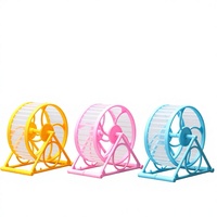 Roda Lari Hamster Silent Roller Golden Bear Ball Bracket Mainan Khusus Perlengkapan Kandang Hias Plastik Shandong