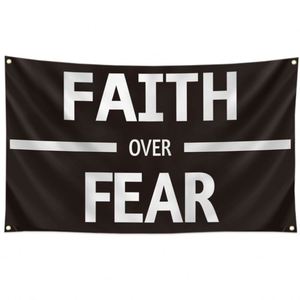 Faith Over Fear 3x5 pieds pour la décoration murale de la chambre, du dortoir universitaire, de la chambre à coucher, du salon - Product Image 1