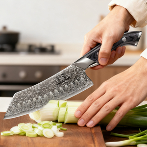 Juego <span class=keywords><strong>de</strong></span> <span class=keywords><strong>Cuchillos</strong></span> <span class=keywords><strong>de</strong></span> Cocina HOMEFUL <span class=keywords><strong>de</strong></span> 5 Piezas, Estilo Japonés, Hojas <span class=keywords><strong>de</strong></span> Acero Damasco <span class=keywords><strong>de</strong></span> 67 Capas, Mangos <span class=keywords><strong>de</strong></span> Madera Pakka - Product Image 3