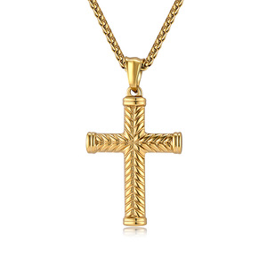 Instagram-worthy unisex yunnique classic cross necklace, niche design, artistic and versatile <b>titanium</b> steel pendan - Product Image 1