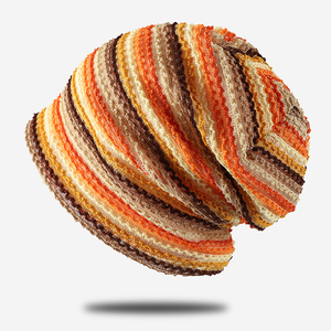 Nouveau Chapeau de Soleil Fin pour <span class=keywords><strong>Femme</strong></span> Printemps-Été, Style Jacquard à Rayures, Protection Solaire Extérieure, Tendance Transfrontalière - Product Image 6