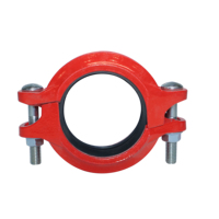 WFHSH Pipe Joint 3 "OD 76.1MM Ângulo Grooved Pad Acoplamento Grooved Acoplamento De Tubulação Acessórios De Metal Flexíveis