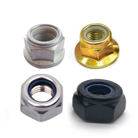 Écrou de blocage hexagonal en aluminium avec insert en nylon, finition anodisée personnalisée, grade 8.8, coloré, M2-M8, pour usage automobile