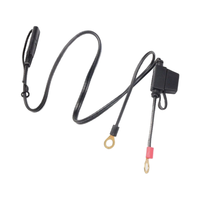 Connecteur de borne de batterie de moto 12V avec gaine en nylon/PVC pour utilisation en moto et en électronique