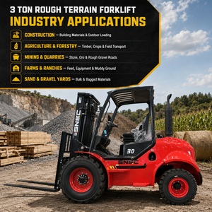 SNSC Montacargas 4x4 de 3 tonnes pour fermes, forêts, chantiers et terrains non pavés - Product Image 4