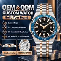 Montres de luxe personnalisées pour hommes avec logo de marque, mouvement 8215, acier inoxydable, bracelet 5ATM, montre mécanique automatique classique pour hommes