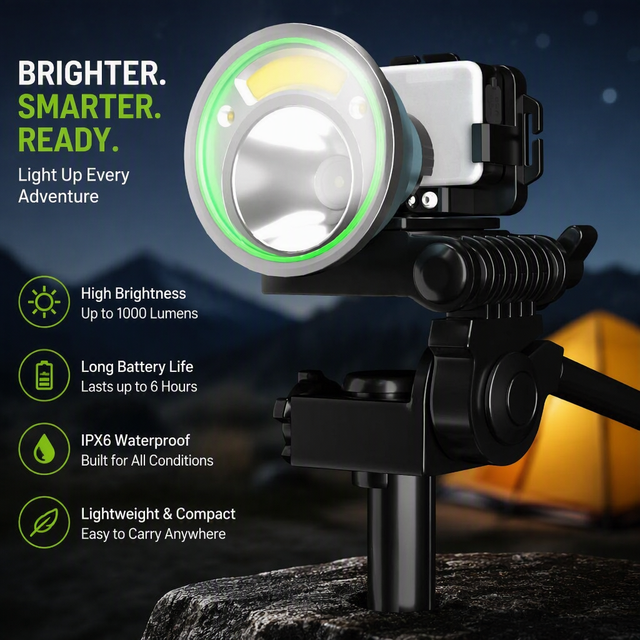 Long Range Strong Light Charging Ultra Bright Head Mounted Flashlight Waterproof Lithium Battery Outdoor Headlight  Flashlight