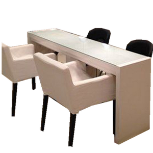 Muebles de salón de belleza mesa y silla de manicura usada moderna mesa de <span class=keywords><strong>uñas</strong></span> al por mayor precio barato - Product Image 1