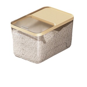 <b>Rice</b> <b>Container</b> Household Sealed Insect Proof Moisture Proof 20 Catties Food Grade Flour Storage <b>Rice</b> Bin Rectangle Shape - Product Image 5
