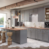 Meubles de cuisine avec plan de travail, ensemble complet d'armoires de cuisine avec évier, armoire de rangement et unités de base