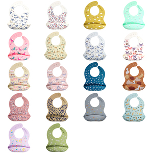 2PC Set <span class=keywords><strong>Bavoir</strong></span> Design Personnalisé Prix Compétitif Logo Personnalisé Silicone Bébé Imperméable Babero Toddlers Vente en Gros <span class=keywords><strong>Bavoir</strong></span> Sans BPA - Product Image 3