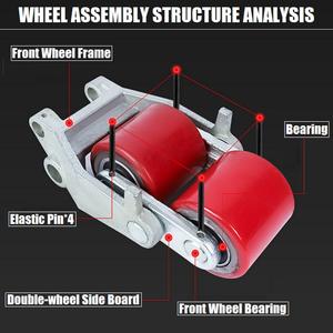 อะไหล่รถยกพาเลทแบบล้อเดินตาม ล้อเลื่อนไนลอนขนาดใหญ่ ขายดีจากโรงงาน - Product Image 4