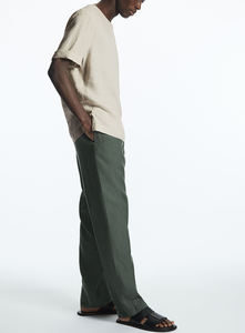 Commercio all'ingrosso di canapa produttore di abbigliamento personalizzato mezza manica t-Shirt rilassata 100% tessuto organico canapa cotone t-Shirt per gli uomini - Product Image 5