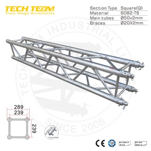TECHTEAM 11m*9m*7.5m 4 Piliers Aluminium 6082-T6 Structure de Toit pour Affichage Capacité de Charge 1000kg Certifié CE TUV Noir/Couleur Personnalisée - Product Image 4