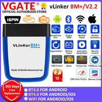 Escáner OBD2 Vgate VLinker BM ELM327 V2.2 para Diagnóstico de Automóviles 4.0, Herramienta de Diagnóstico Bimmercode PK con 1 Año de Garantía