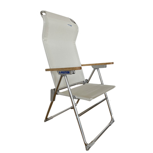 Chaise <span class=keywords><strong>de</strong></span> <span class=keywords><strong>camping</strong></span> pliable portable <span class=keywords><strong>de</strong></span> haute qualité <span class=keywords><strong>avec</strong></span> cadre en aluminium et dossier réglable pour utilisation en <span class=keywords><strong>parc</strong></span> et en cour - Product Image 1