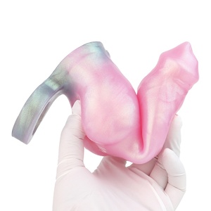 YOCY Penis Sheath Dog Cock Fantasy Animal <b>Dildo</b> Super Soft Silicone Penis Extension Sleeve Male Penis Extender Adult Sex Toys - Product Image 3