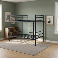 Lit superposé en métal robuste de fabricant européen pour des camps de travailleurs | Fourniture en gros de lit de chantier de construction à cadre en acier