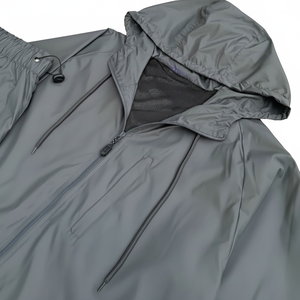 Survêtement en coton coupe-vent pour homme, design ODM, veste de course d'hiver personnalisée et short, ensemble deux pièces avec finition élégante - Product Image 1