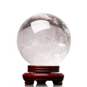 Vente en gros de sphères de cristal naturel de haute qualité, billes de quartz clair polies, autres objets artisanaux en cristal - Product Image 1