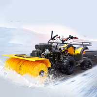 Livraison Gratuite Souffleuse à Neige Motorisée Lutong 25HP 460kg avec Grande Roue, Brosse à Rouleaux et Engrenage, Pelle à Neige Automatique