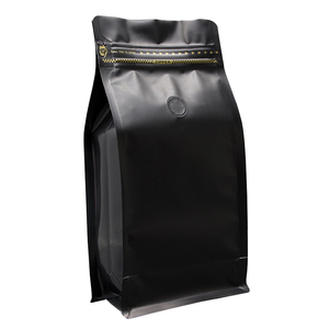 Custom Printed Resealable <strong>Square</strong> Ziplock Coffee <strong>Beans</strong> <strong>Bag</strong> Side Gusset Flat Bottom Packaging Coffee <strong>Bag</strong> With Valve and Zipper - Product Image 4