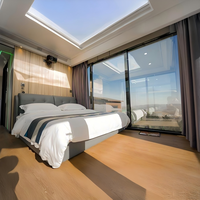 Prêt à être expédié : Maisonnette modulaire préfabriquée de luxe de 40 pieds, certifiée classe 1a, type Apple Cabin Airbnb, pour les stations balnéaires australiennes