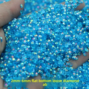 พลอยเทียมเจลลี่หลังแบนทำจากเรซินสีสันสดใสมีกาวแบบทำมือแบบทำมือพลอยเทียมเรซิ่นเพชรแบบหลวมสำหรับตุ๊กตางานฝีมือ - Product Image 3