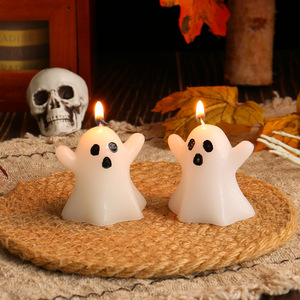 Velas Decorativas Artesanales de Cera de Soja con Aroma a Hoja de Arce Otoñal y Calabaza, Colección Novedosa para Halloween y Navidad - Product Image 3