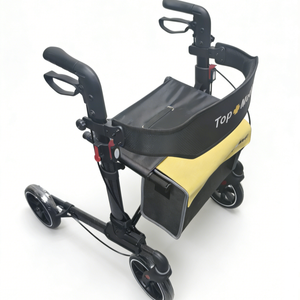 Déambulateur pliant double avec mécanisme à un clic, cadre en aluminium, idéal pour les voyages - Product Image 3