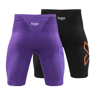 Shorts Deportivos de Cintura Alta para Mujer, Cierre Elástico en la Cintura, Ajuste Lateral en las Piernas, Logotipo Personalizado, Nailon, Elastano, Estampado, Shorts de Yoga y Fitness - Product Image 5
