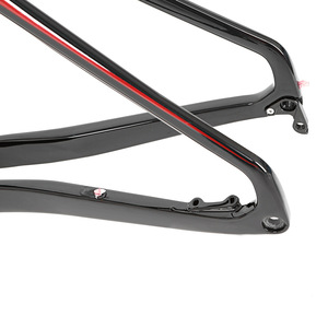 Cadre de vélo de gravier en fibre de carbone V6 léger noir et rouge pour VTT - Product Image 3