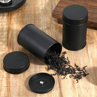 Boîte de rangement métallique portable de 50g pour thé, avec couvercle doublement scellé, vente en gros d'usine, pour flocons d'avoine, café, noix, bonbons, biscuits