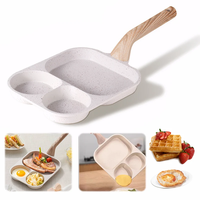 Mini ustensiles de cuisine poêle à frire en aluminium 4 trous fond en fonte gaz Induction prêt Design moderne Offre Spéciale cuisine en métal