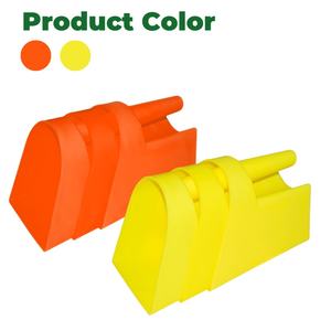 Pala de Plástico Amarillo Naranja de Gran Capacidad de 4.4L con Mango para Alimentador de Animales, Equipo Agrícola - Product Image 3