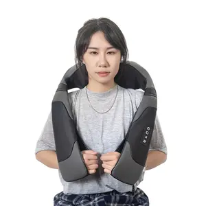 2024 Massageador Shiatsu elétrico Shiatsu para pescoço e ombros, mais vendido sem fio, massageador elétrico Shiatsu para pescoço