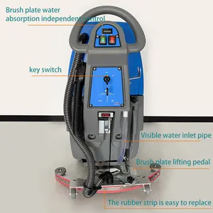 New Walk Behind Battery Cleaning Machine Electric Floor Scrubber