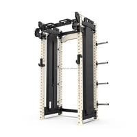 Rack d'entraînement fonctionnel professionnel double poste avec stations de câbles pour salle de sport commerciale et usage domestique