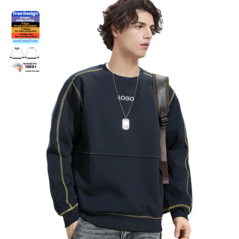 Hommes Casual Graphic Print Oversized Hoodie Sport Sweatshirt Crewneck Pullover