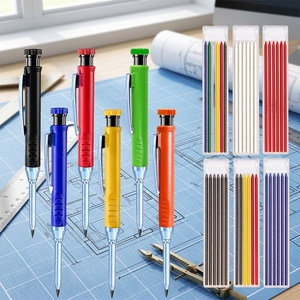 <span class=keywords><strong>Crayon</strong></span> de charpentier à tête longue en métal pour trous profonds, <span class=keywords><strong>crayon</strong></span> mécanique de menuiserie, marqueur d'ingénierie - Product Image 1