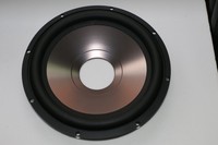 Cône de haut-parleur en aluminium de 10 pouces avec caisson de basses passif portable en caoutchouc pour karaoké de scène audio de voiture