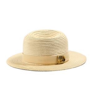 Sombrero de Rafia Sintética con Decoración de Cinta y Hebilla Metálica, Sombreros de Paja, 180 Piezas, Ref31598 - Product Image 1