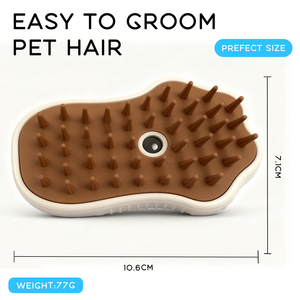 Brosse à vapeur pour chat portable, nouvelle version améliorée, rechargeable, en ABS, efficace pour le massage des animaux, l'élimination des poils, le nettoyage, pulvérisation d'eau pour chats - Product Image 6