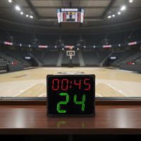 Marcador de Baloncesto LED con Sensor Infrarrojo, Detector de Tiros, Reloj de Puntuación Digital Electrónico Automático para Entrenamiento en Cancha