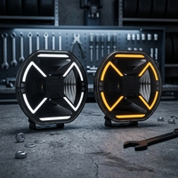 BRTLED Phare de conduite LED rond de 9 pouces, haute performance, non laser, éclairage tout-terrain de 9 pouces, éclairage de travail LED pour 4x4 SUV ATV