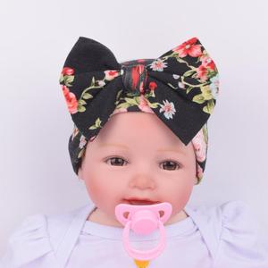 Vendita calda fascia per bambini fiocco carino fiore bambino <span class=keywords><strong>neonato</strong></span> fotografia puntelli cotone bambini ragazze berretto <span class=keywords><strong>accessori</strong></span> berretto - Product Image 2