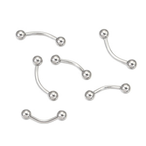Bijoux de piercing en acier inoxydable pour le nez, les lèvres, les sourcils, bijoux de corps unisexes tendance, 14G 8mm 10mm 12mm - Product Image 5