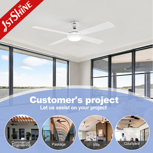 พัดลมเพดาน LED 1stshine ขายส่ง ODM ใบพัด MDF คุณภาพสูง พร้อมรีโมทและไฟ - Product Image 6